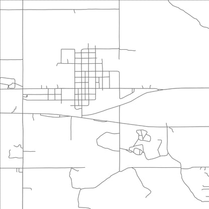 ROAD MAP OF BOLEY, OKLAHOMA BY MAPBAKES