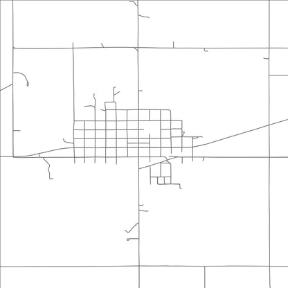 ROAD MAP OF BOSWELL, OKLAHOMA BY MAPBAKES