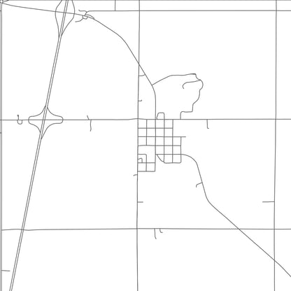 ROAD MAP OF BRAMAN, OKLAHOMA BY MAPBAKES