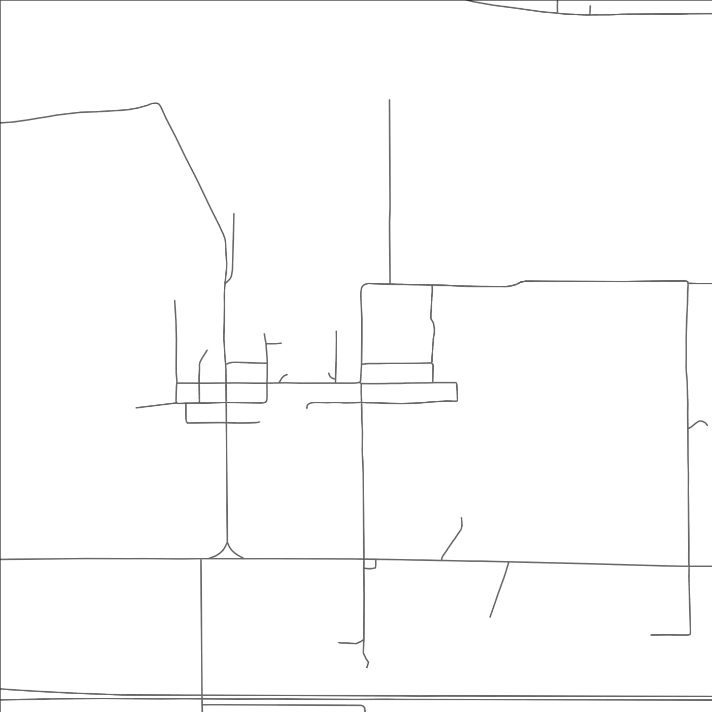 ROAD MAP OF BRIDGEPORT, OKLAHOMA BY MAPBAKES