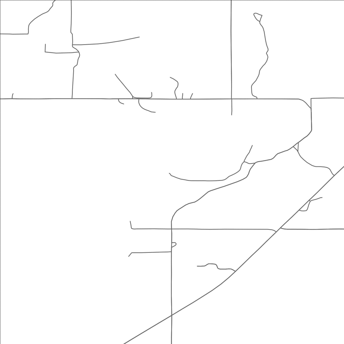 ROAD MAP OF BRUSHY, OKLAHOMA BY MAPBAKES