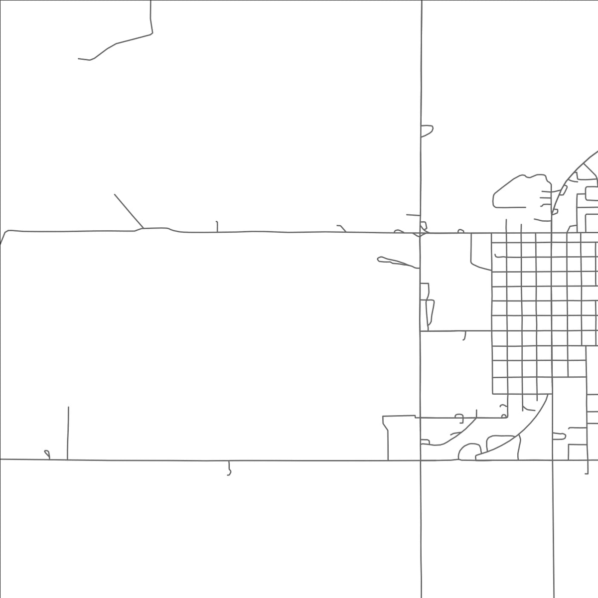 ROAD MAP OF BUFFALO, OKLAHOMA BY MAPBAKES