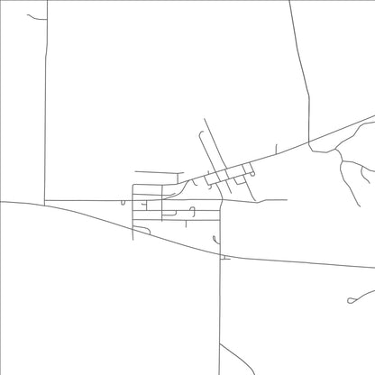 ROAD MAP OF BURBANK, OKLAHOMA BY MAPBAKES