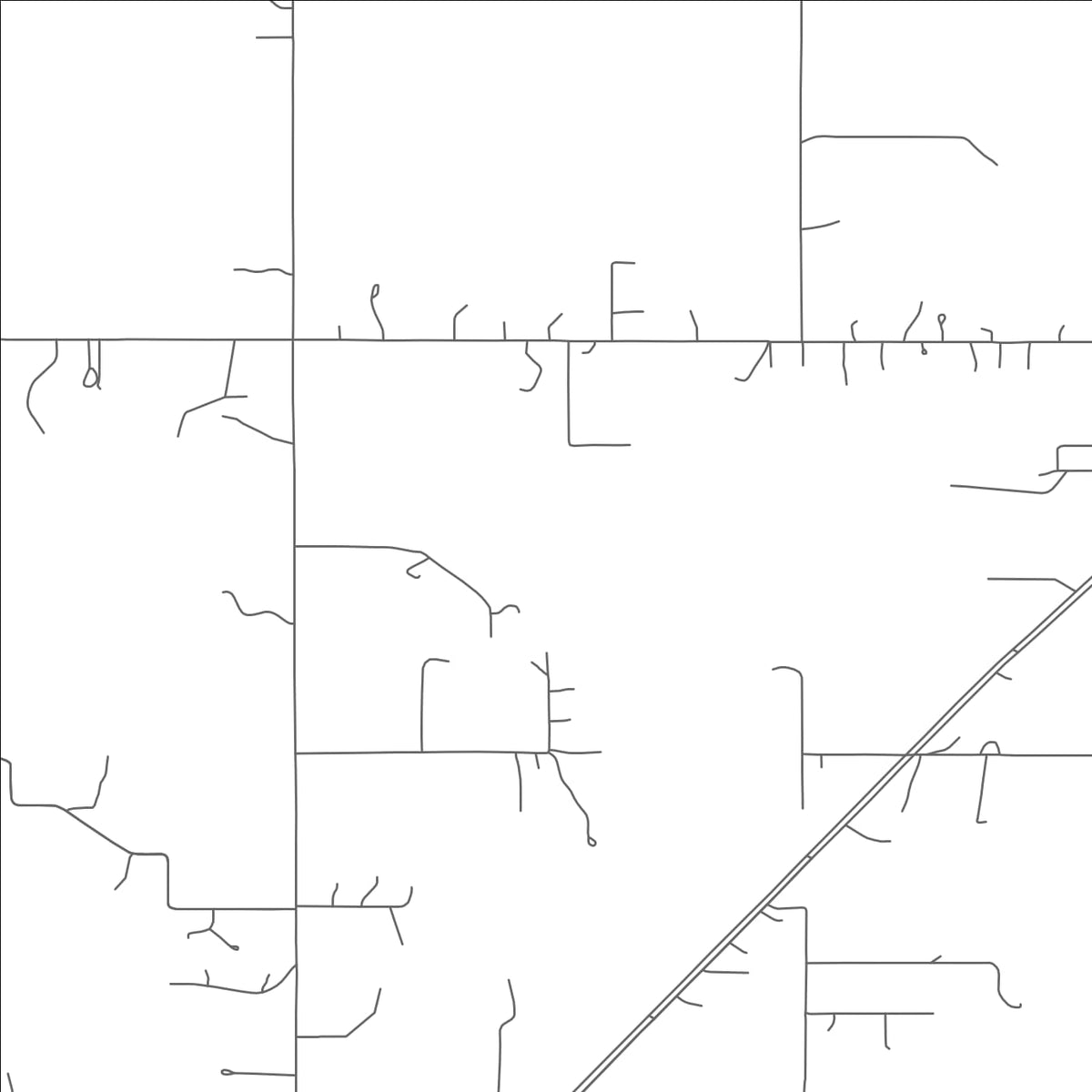 ROAD MAP OF BUSHYHEAD, OKLAHOMA BY MAPBAKES