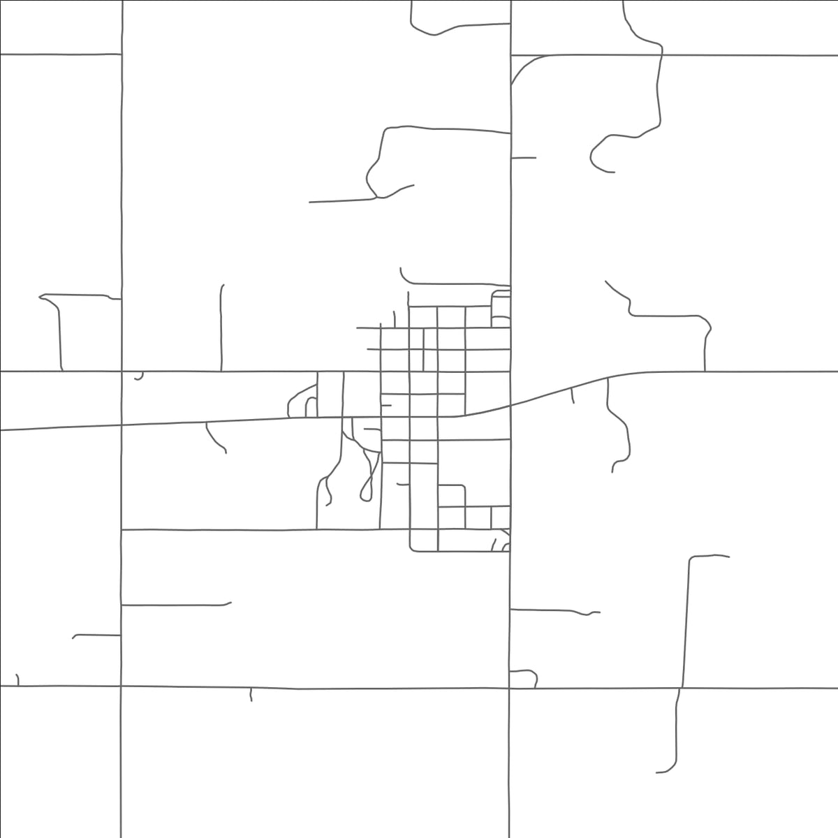 ROAD MAP OF BUTLER, OKLAHOMA BY MAPBAKES
