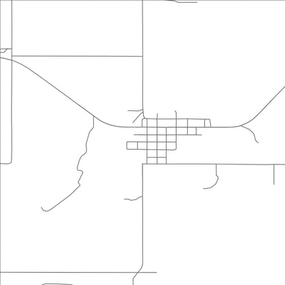 ROAD MAP OF BYARS, OKLAHOMA BY MAPBAKES