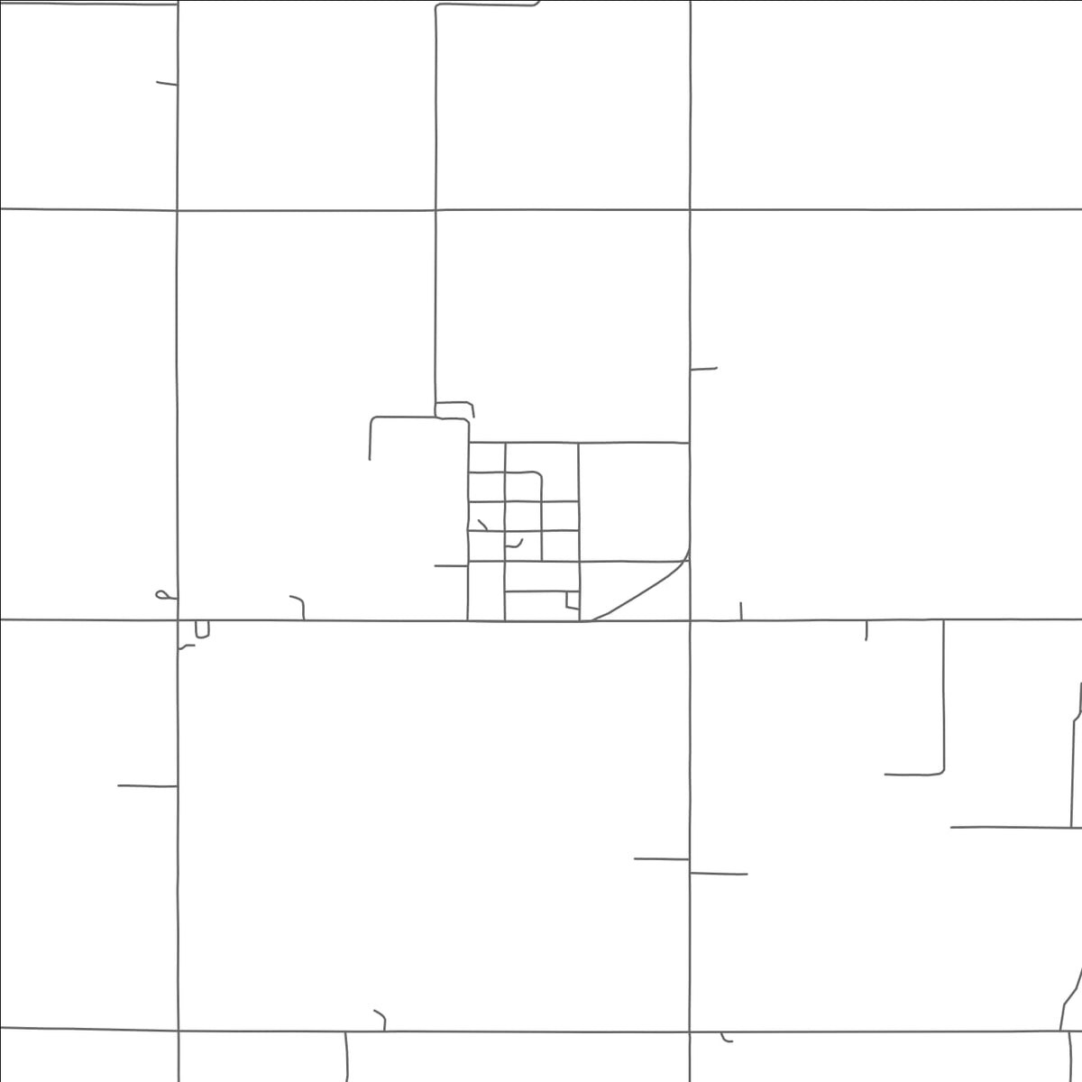 ROAD MAP OF BYRON, OKLAHOMA BY MAPBAKES