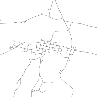 ROAD MAP OF CALVIN, OKLAHOMA BY MAPBAKES