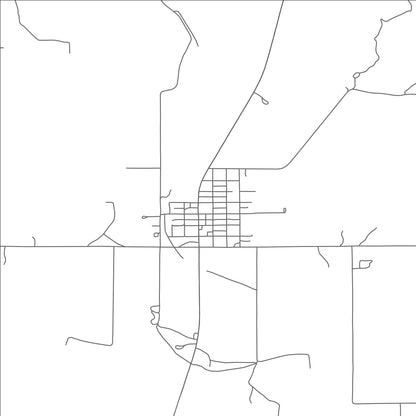 ROAD MAP OF CAMARGO, OKLAHOMA BY MAPBAKES