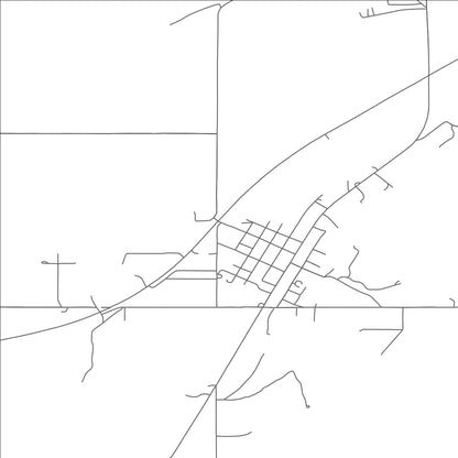 ROAD MAP OF CAMERON, OKLAHOMA BY MAPBAKES