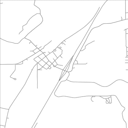 ROAD MAP OF CANADIAN, OKLAHOMA BY MAPBAKES