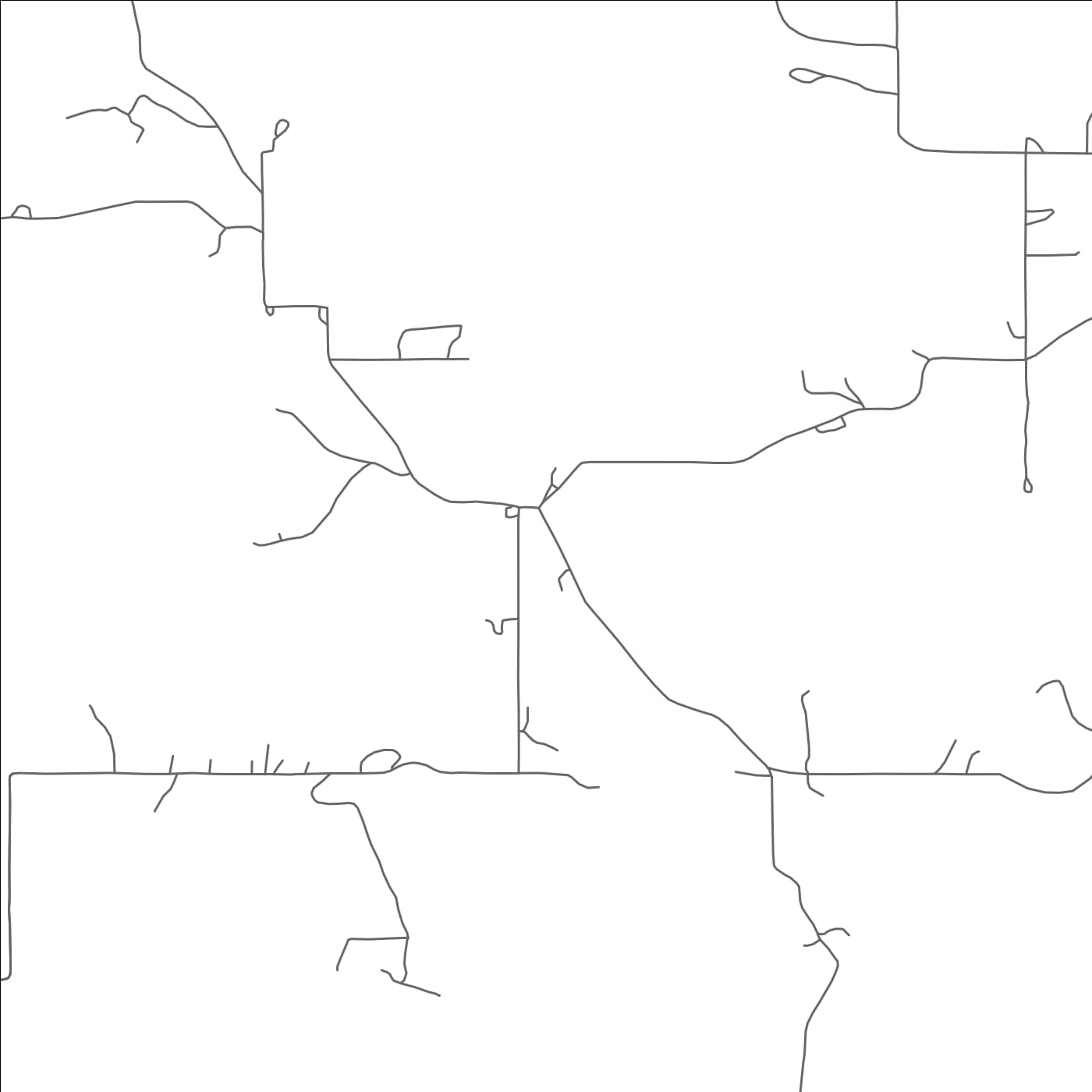 ROAD MAP OF CANEY, OKLAHOMA BY MAPBAKES