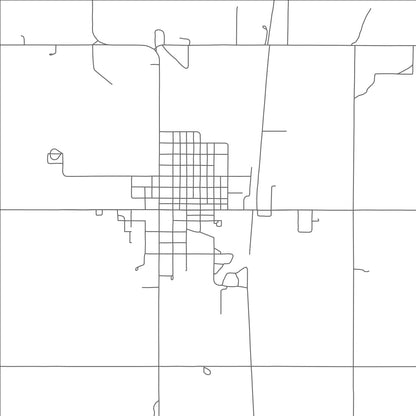 ROAD MAP OF CARMEN, OKLAHOMA BY MAPBAKES