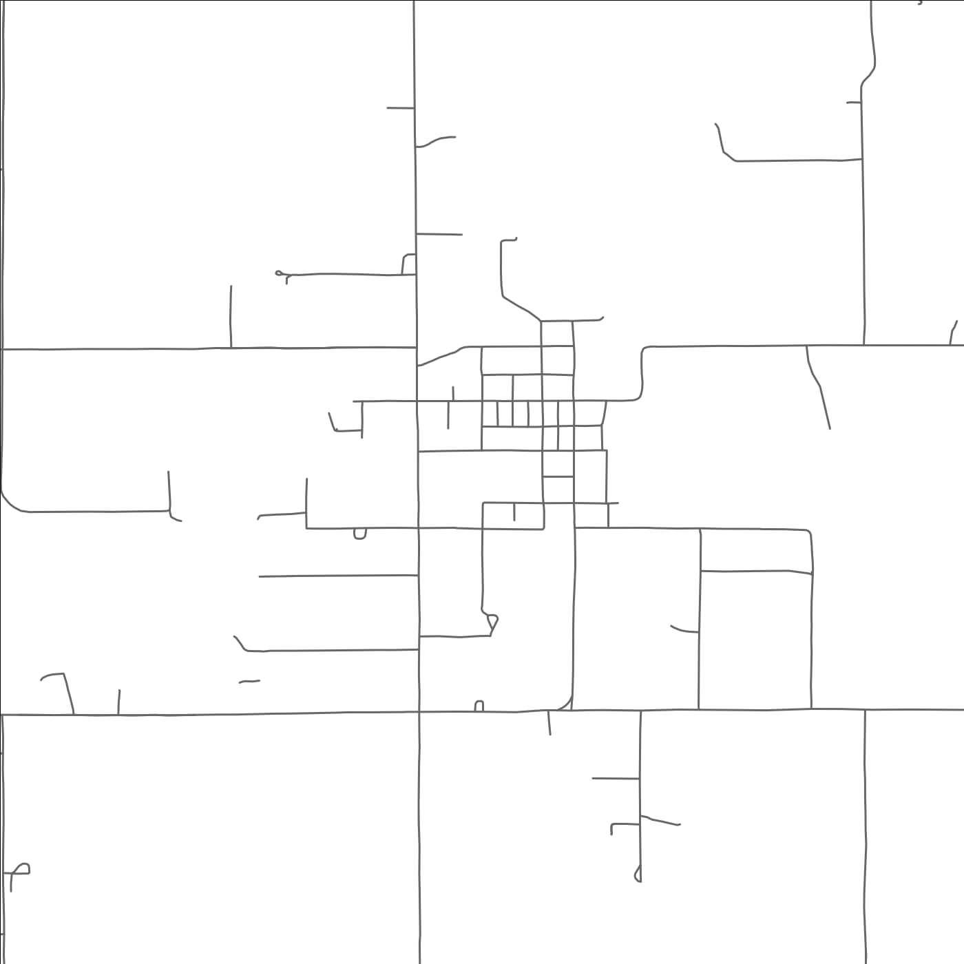 ROAD MAP OF CARNEY, OKLAHOMA BY MAPBAKES