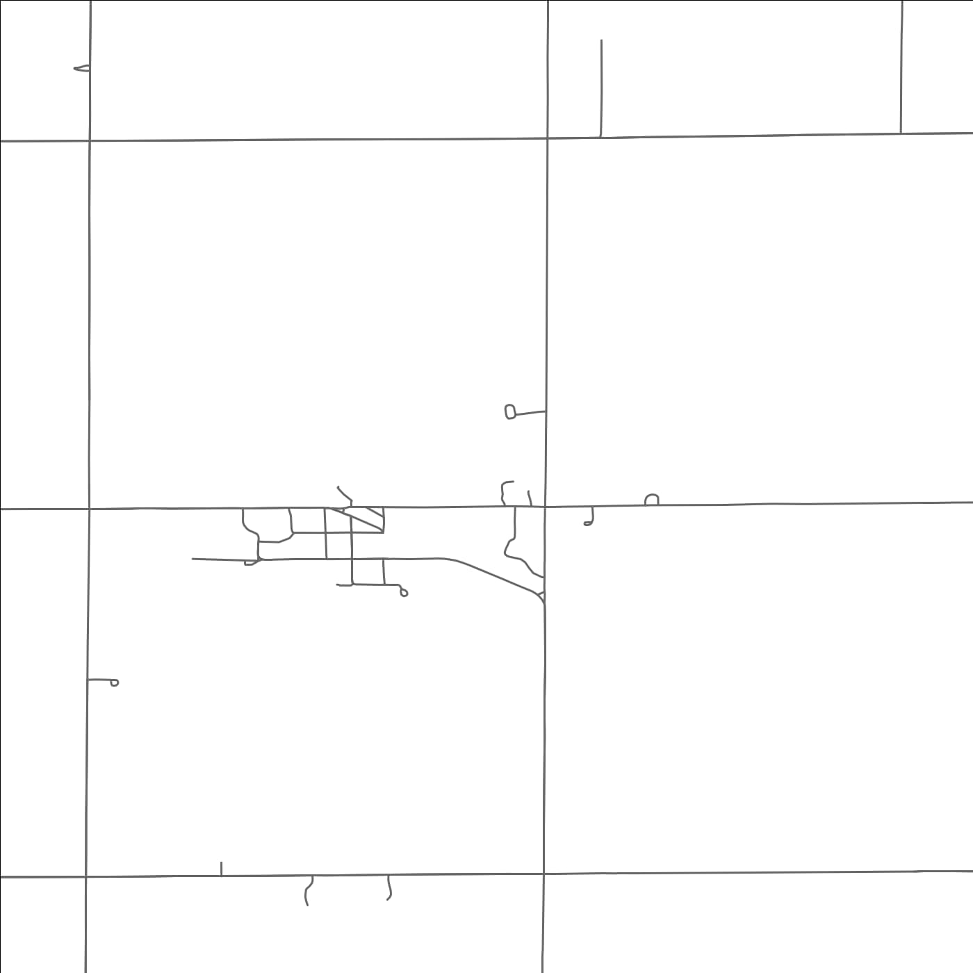 ROAD MAP OF CARRIER, OKLAHOMA BY MAPBAKES