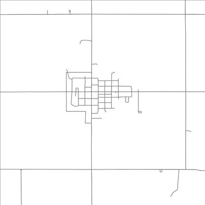 ROAD MAP OF CARTER, OKLAHOMA BY MAPBAKES