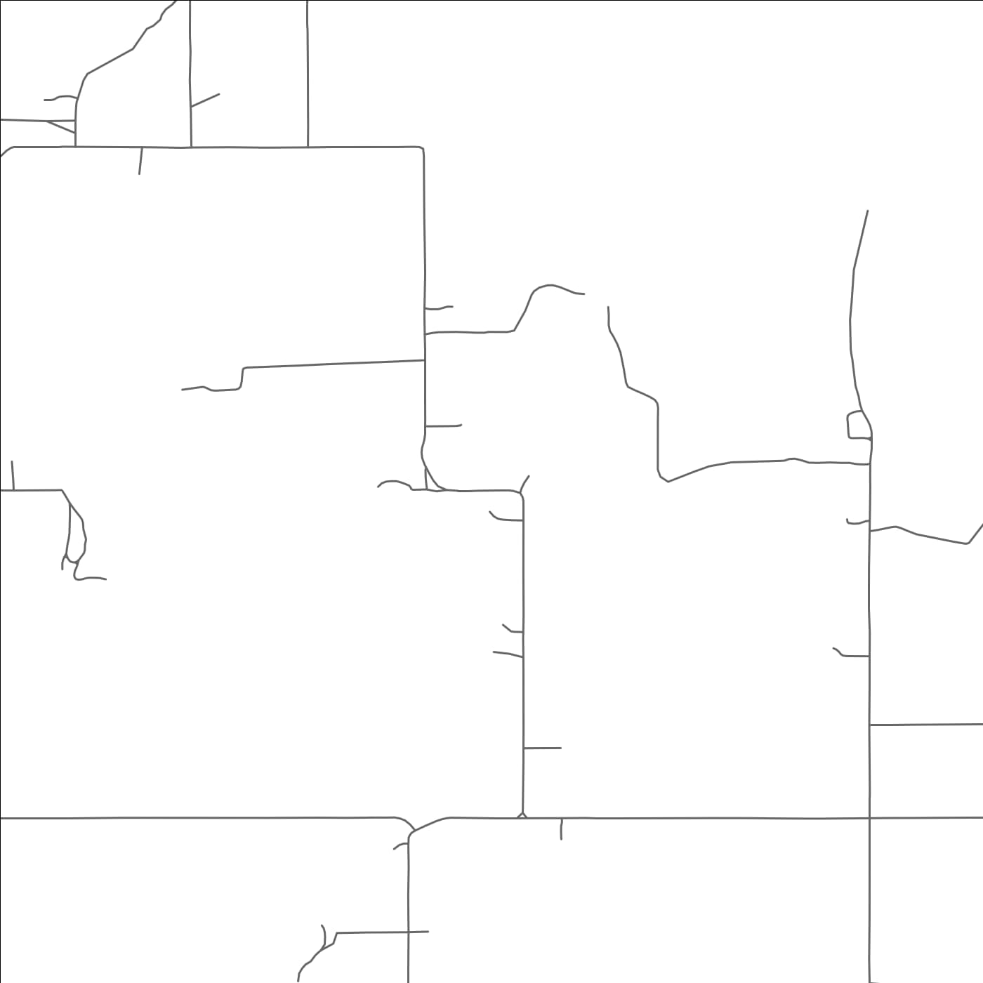 ROAD MAP OF CAYUGA, OKLAHOMA BY MAPBAKES