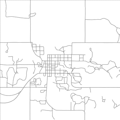 ROAD MAP OF CEMENT, OKLAHOMA BY MAPBAKES