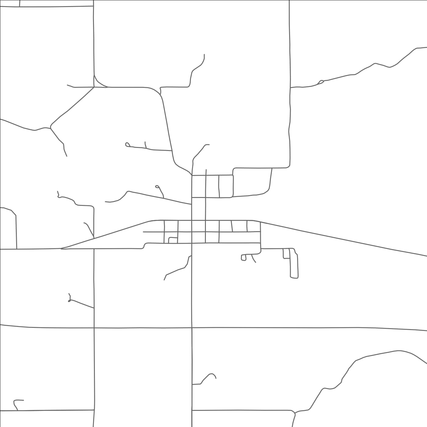 ROAD MAP OF CENTRAHOMA, OKLAHOMA BY MAPBAKES