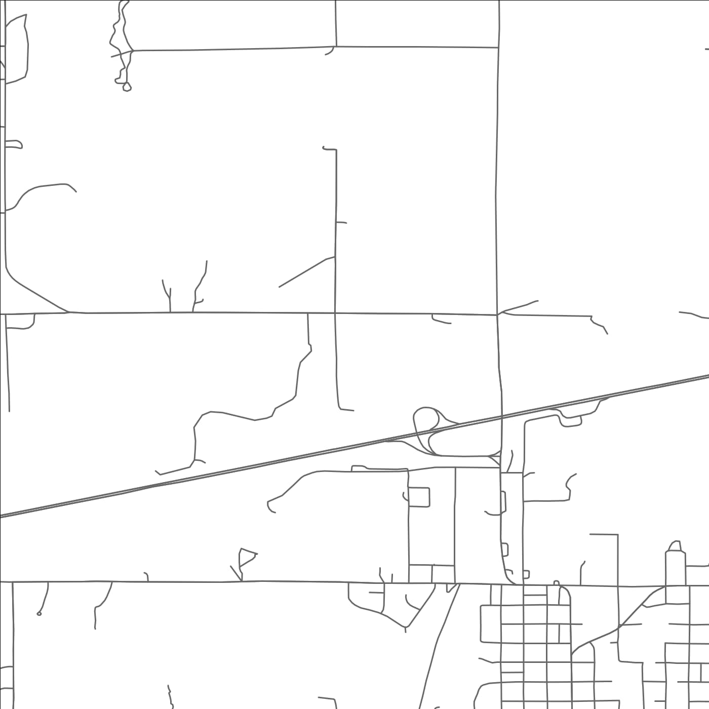 ROAD MAP OF CHANDLER, OKLAHOMA BY MAPBAKES