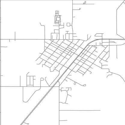 ROAD MAP OF CHELSEA, OKLAHOMA BY MAPBAKES