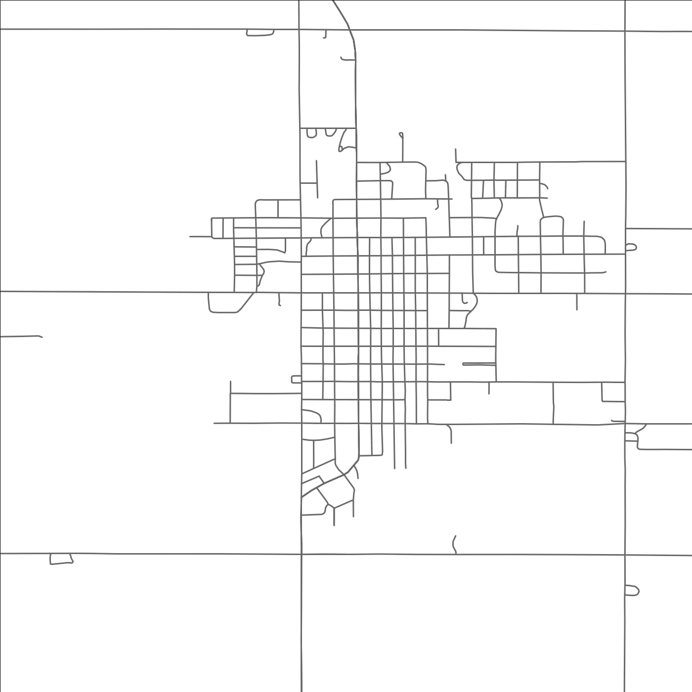 ROAD MAP OF CHEROKEE, OKLAHOMA BY MAPBAKES