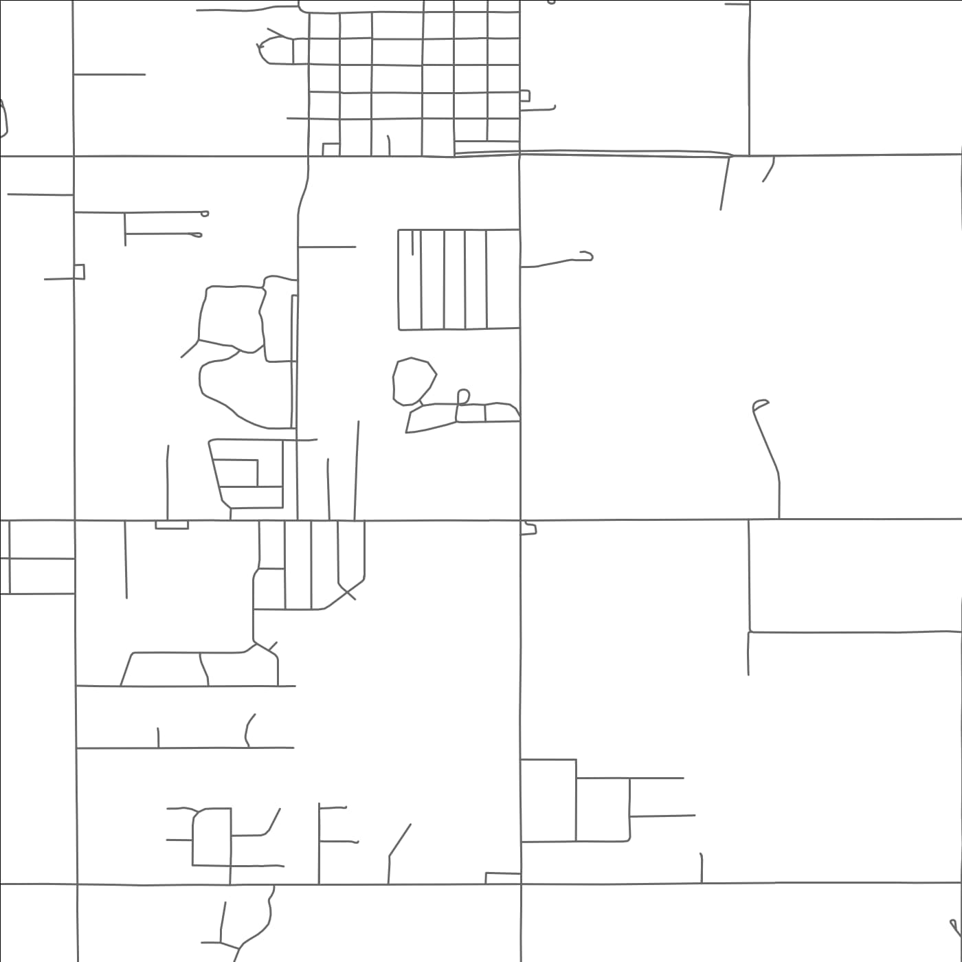 ROAD MAP OF CHOCTAW, OKLAHOMA BY MAPBAKES