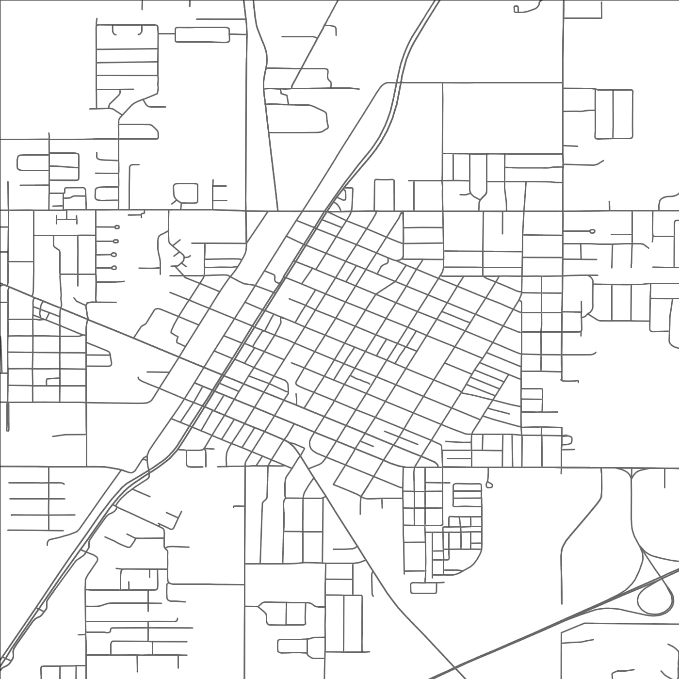 ROAD MAP OF CLAREMORE, OKLAHOMA BY MAPBAKES