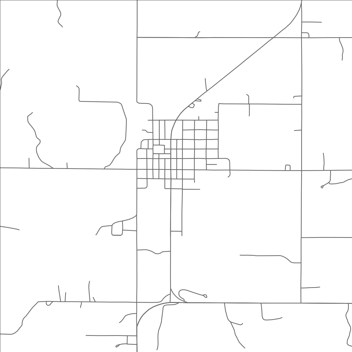 ROAD MAP OF CLEO SPRINGS, OKLAHOMA BY MAPBAKES