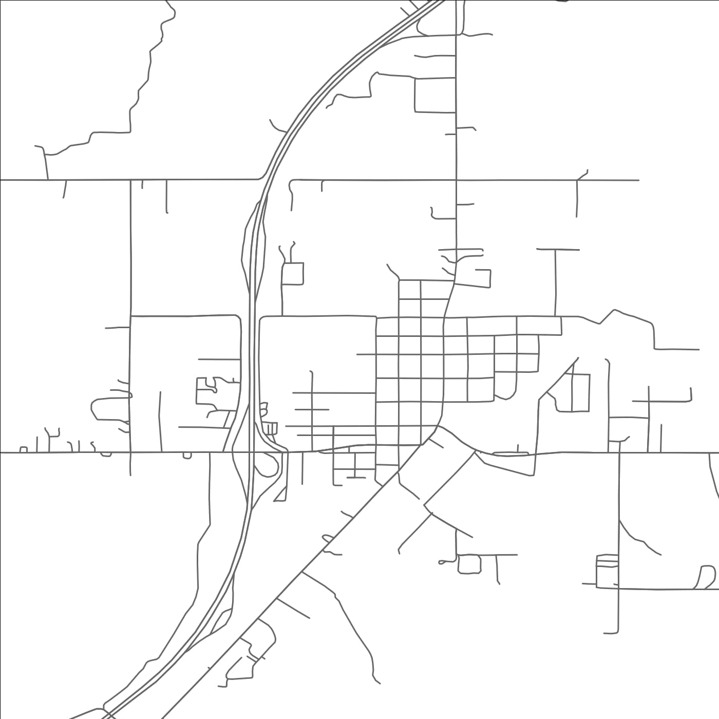 ROAD MAP OF COLBERT, OKLAHOMA BY MAPBAKES