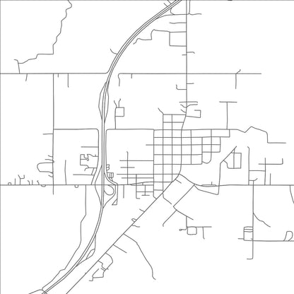 ROAD MAP OF COLBERT, OKLAHOMA BY MAPBAKES