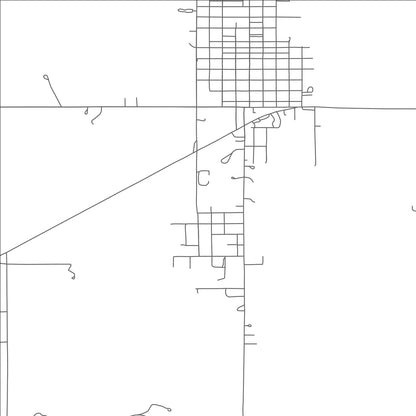 ROAD MAP OF CORNISH, OKLAHOMA BY MAPBAKES