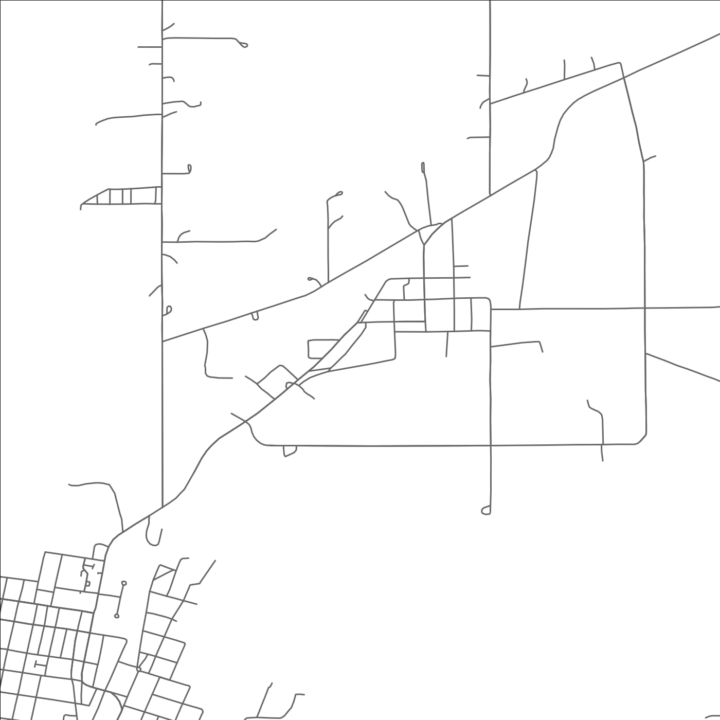 ROAD MAP OF COTTONWOOD, OKLAHOMA BY MAPBAKES