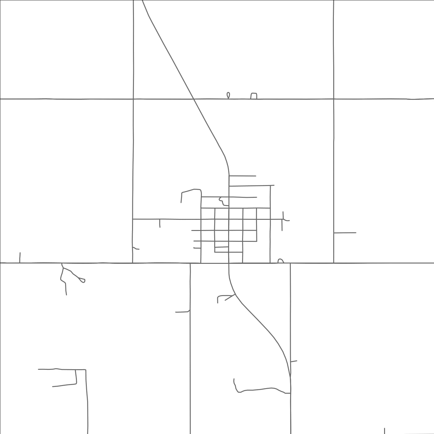 ROAD MAP OF COUNCIL HILL, OKLAHOMA BY MAPBAKES