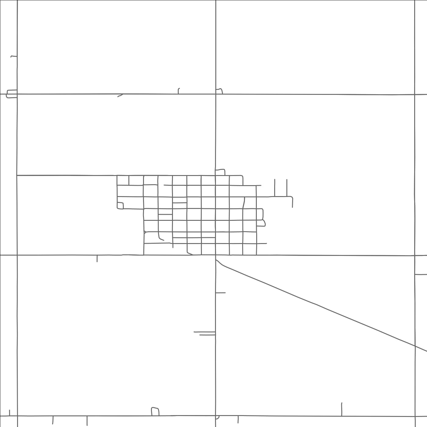 ROAD MAP OF COVINGTON, OKLAHOMA BY MAPBAKES