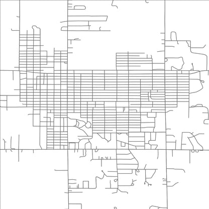 ROAD MAP OF CUSHING, OKLAHOMA BY MAPBAKES