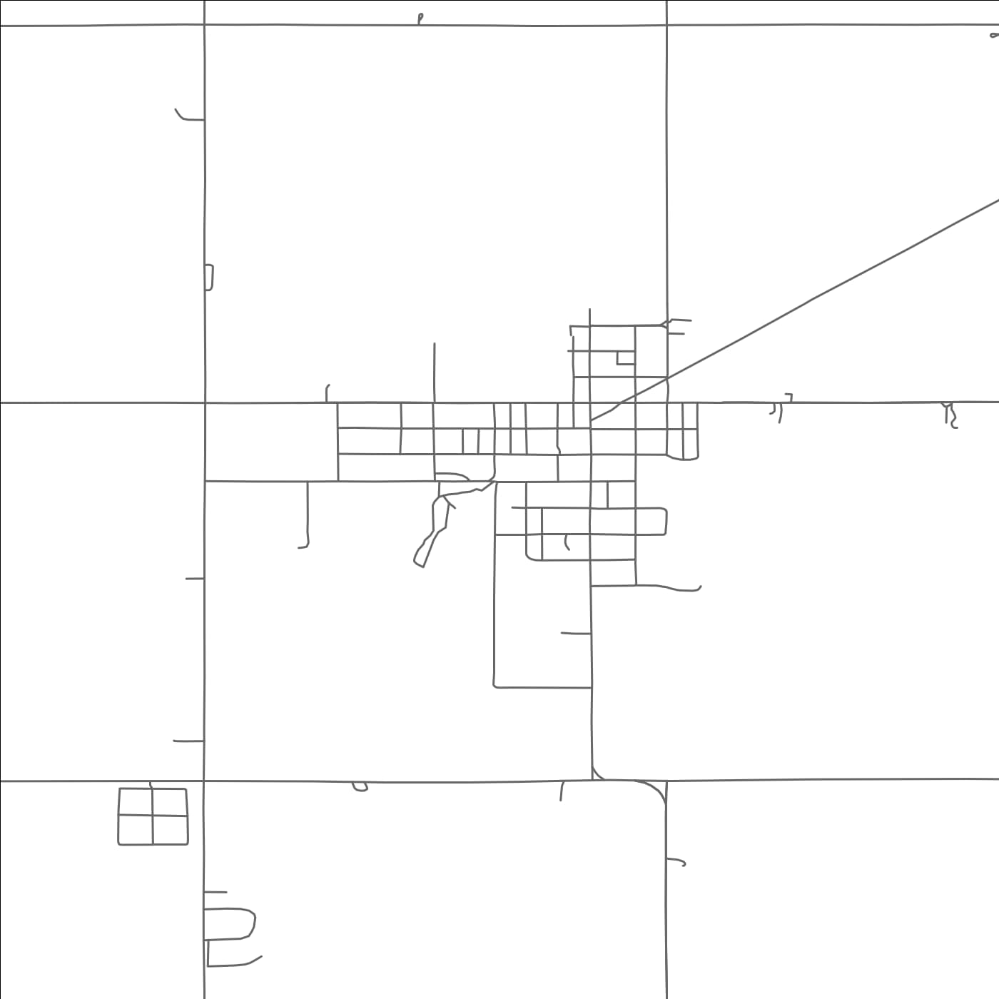 ROAD MAP OF CUSTER CITY, OKLAHOMA BY MAPBAKES