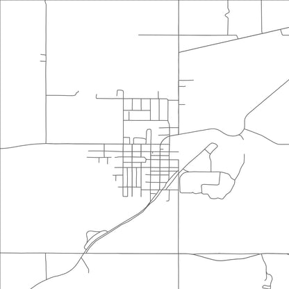 ROAD MAP OF CYRIL, OKLAHOMA BY MAPBAKES