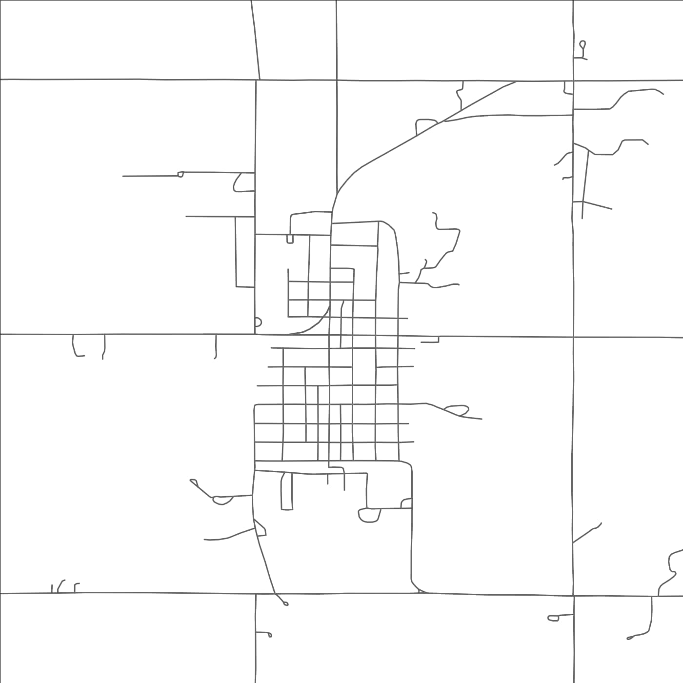 ROAD MAP OF DAVENPORT, OKLAHOMA BY MAPBAKES