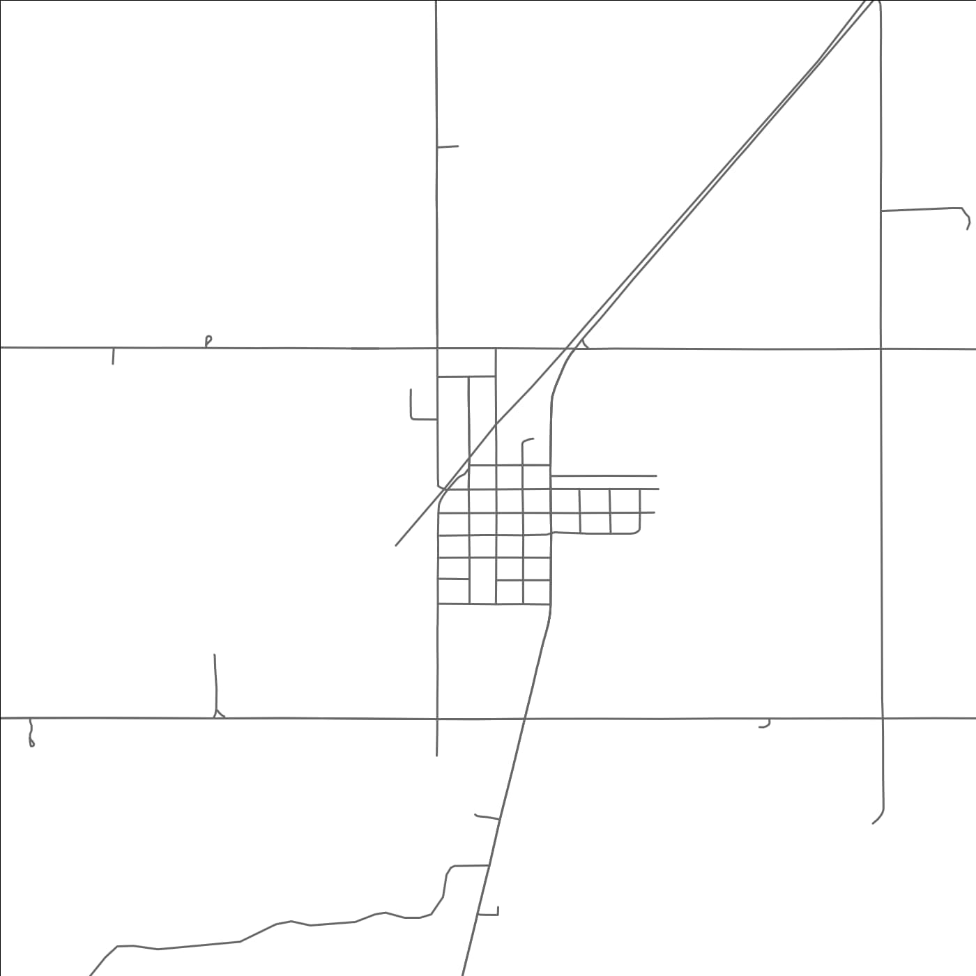 ROAD MAP OF DAVIDSON, OKLAHOMA BY MAPBAKES