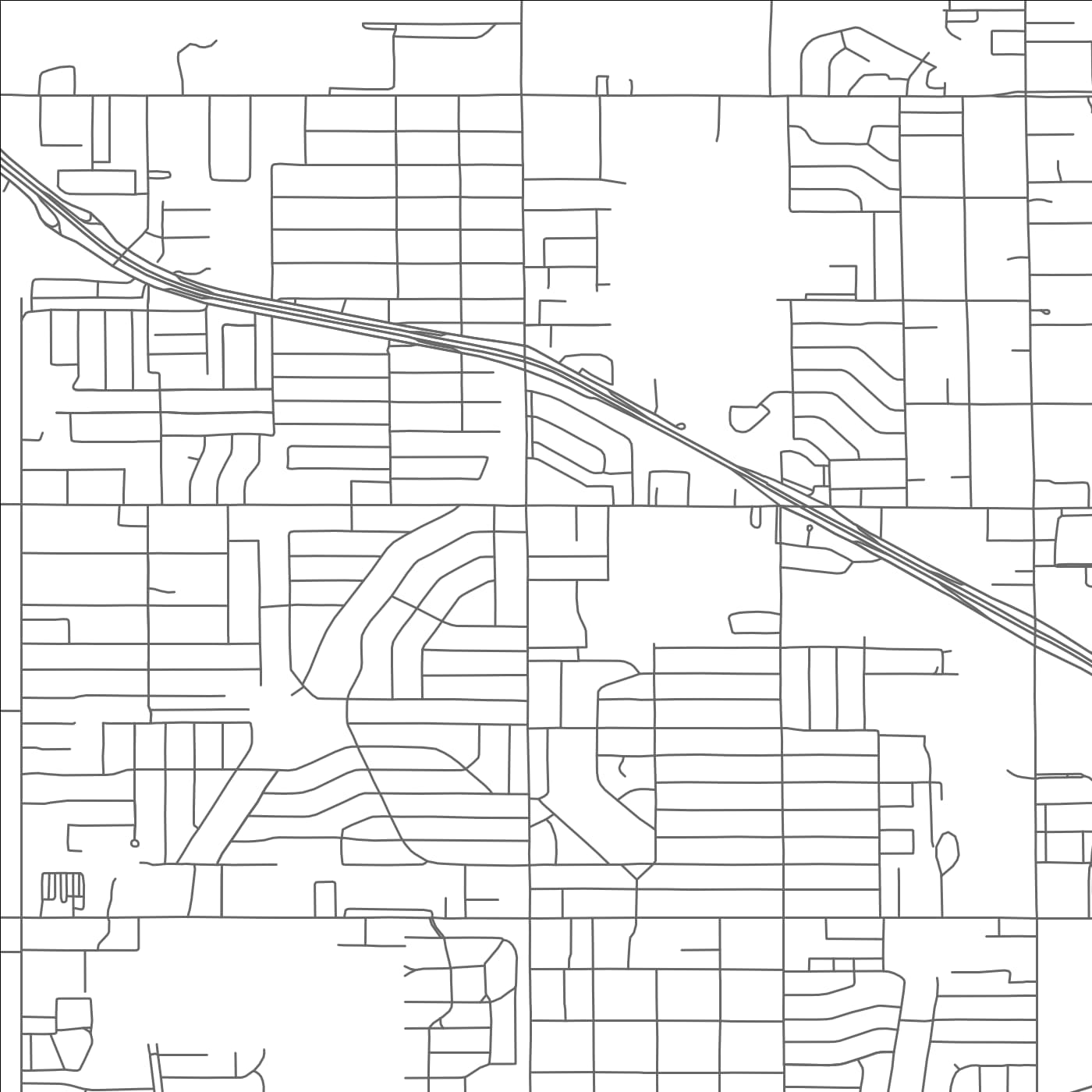 ROAD MAP OF DEL CITY, OKLAHOMA BY MAPBAKES