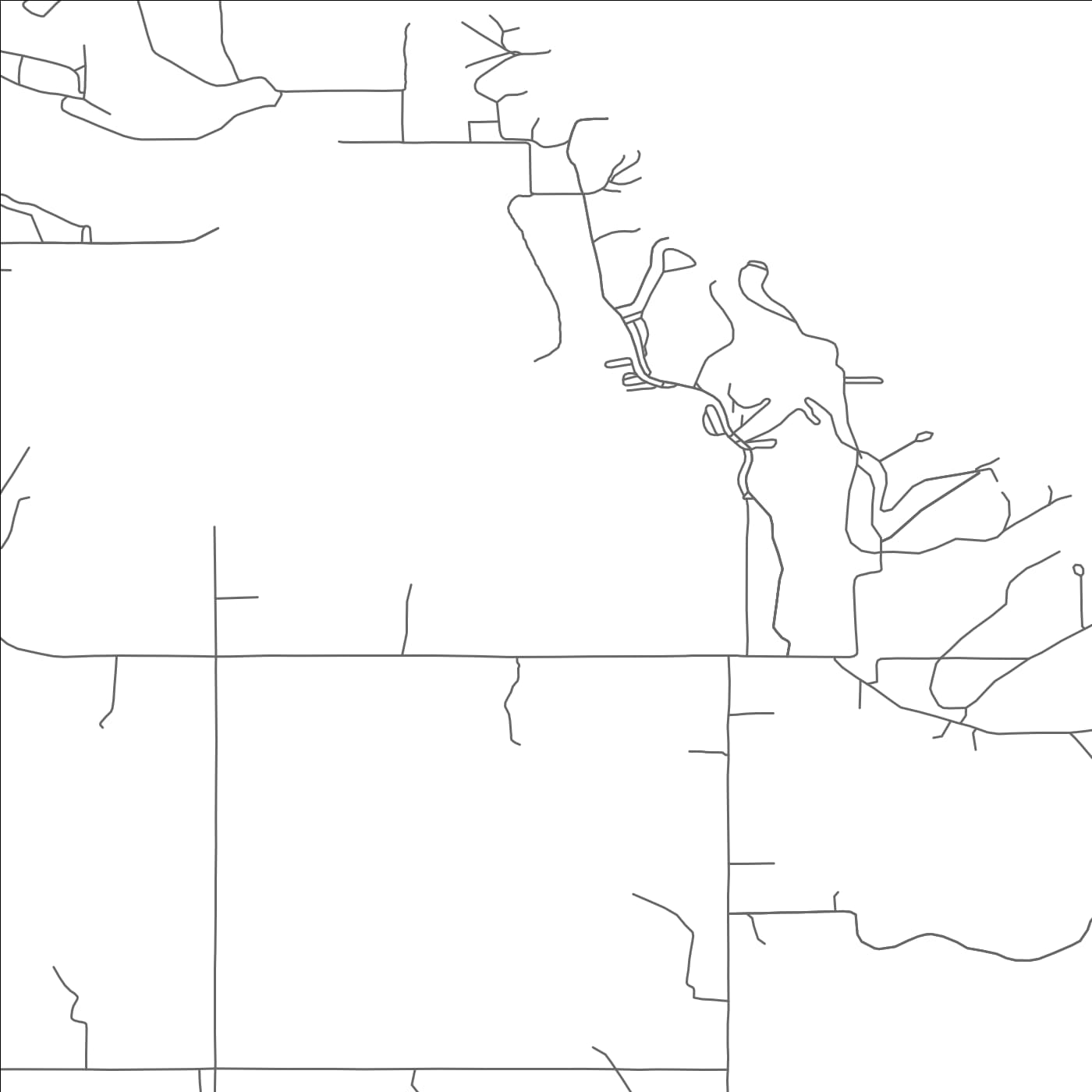 ROAD MAP OF DENNIS, OKLAHOMA BY MAPBAKES