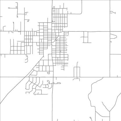 ROAD MAP OF DEWEY, OKLAHOMA BY MAPBAKES