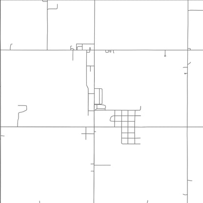 ROAD MAP OF DILL CITY, OKLAHOMA BY MAPBAKES