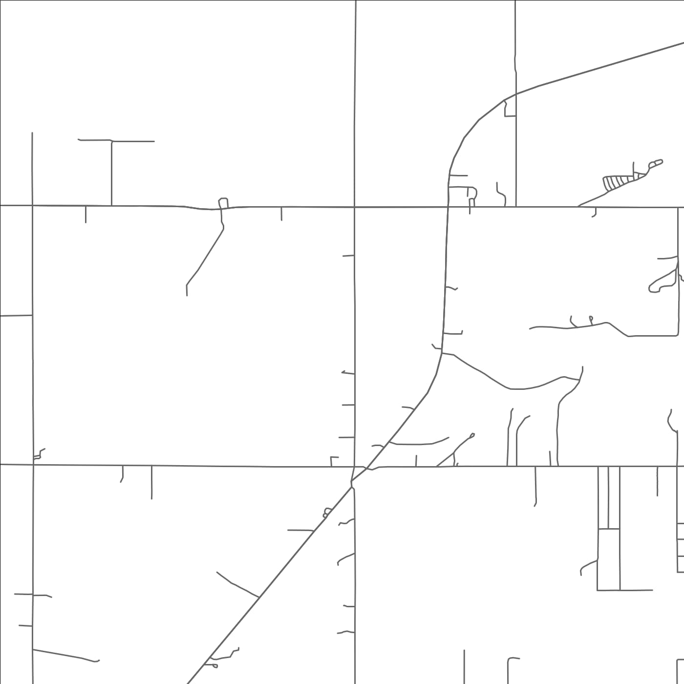 ROAD MAP OF DOTYVILLE, OKLAHOMA BY MAPBAKES