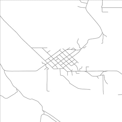 ROAD MAP OF DOUGHERTY, OKLAHOMA BY MAPBAKES