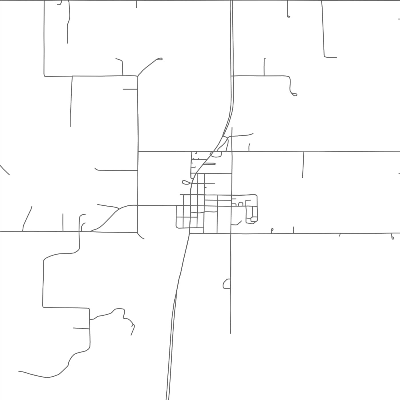 ROAD MAP OF DOVER, OKLAHOMA BY MAPBAKES