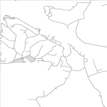 ROAD MAP OF DROWNING CREEK, OKLAHOMA BY MAPBAKES