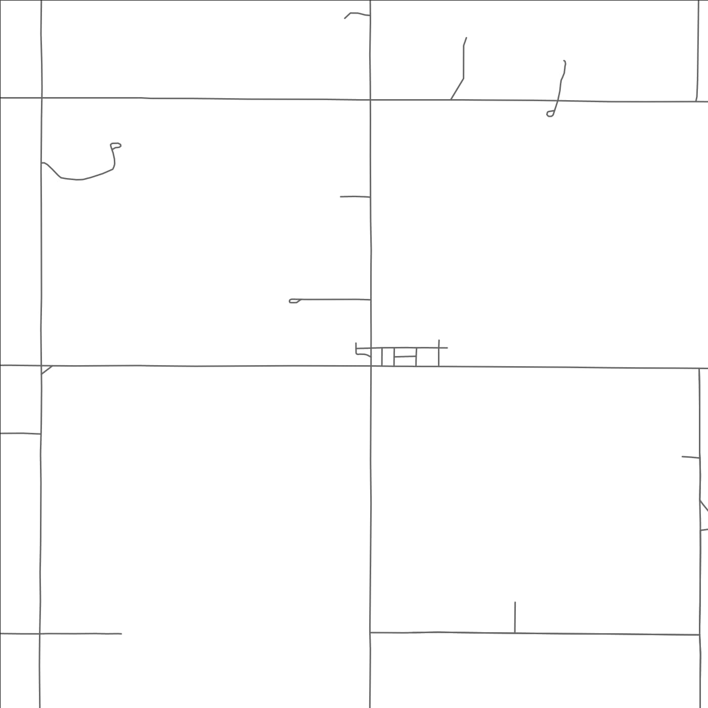 ROAD MAP OF DURHAM, OKLAHOMA BY MAPBAKES