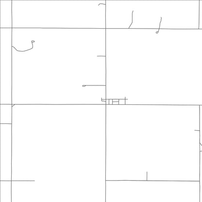 ROAD MAP OF DURHAM, OKLAHOMA BY MAPBAKES